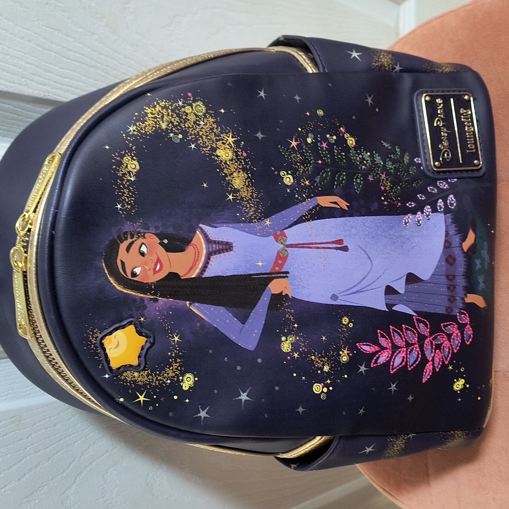 Disney Parks Disney 100 Wish Asha Loungefly Mini Backpack - Picture 4 of 11